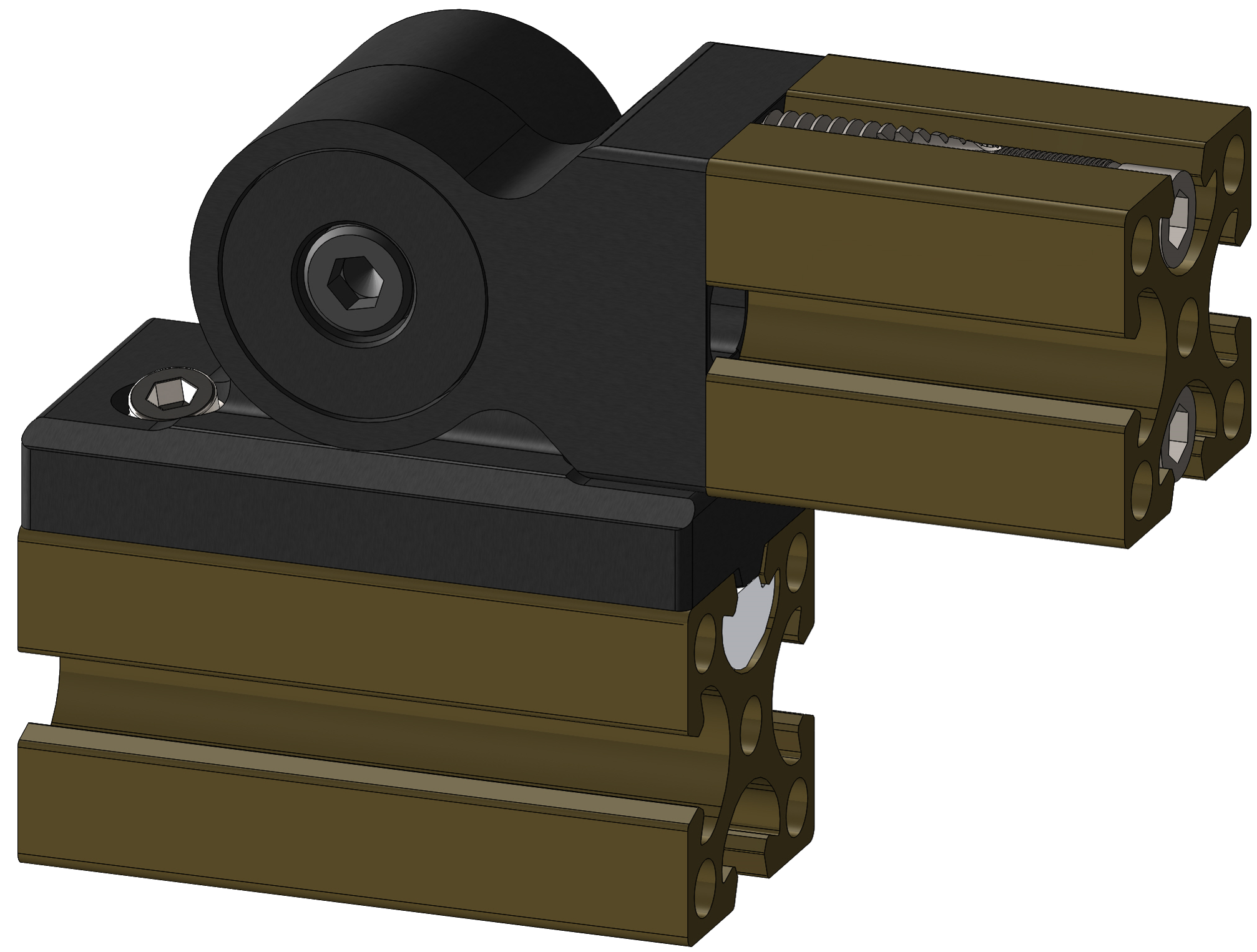 40mm Adjustable Angle Bracket Profile to End Mount Kit